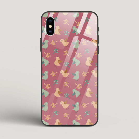 Robins - iPhone X Glass Case