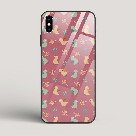 Robins - iPhone XS Max Glass Case