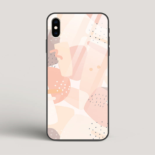 Abstract Shapes - iPhone XS Max Glass Case