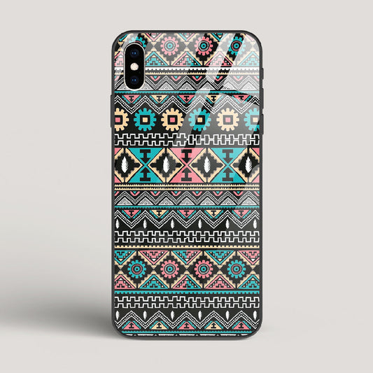 Triable pattern 03 - iPhone XS Max Glass Case