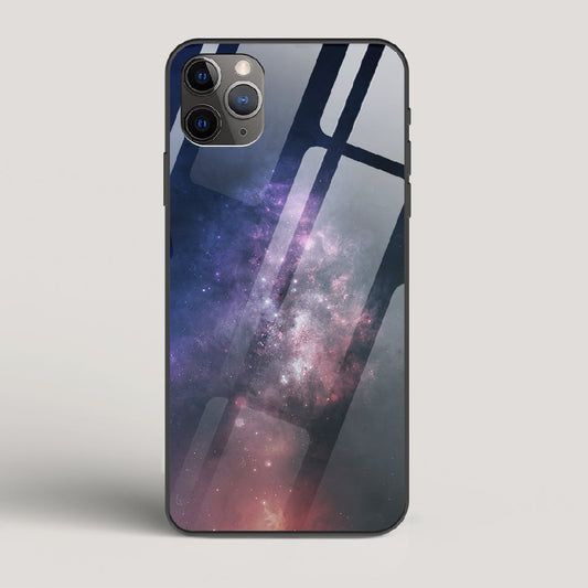 Black And Blue Nebula - iPhone 11 Pro Max Glass Case