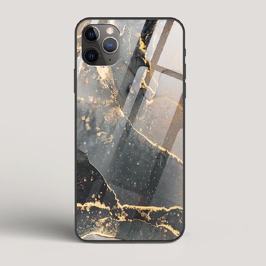 Black Gold Marble - iPhone 11 Pro Max Glass Case