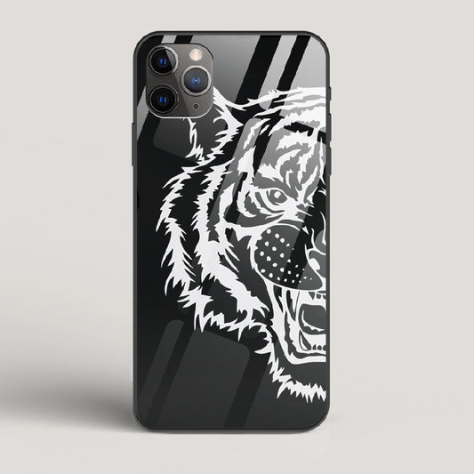 Tiger silhouette - iPhone 11 Pro Max Glass Case