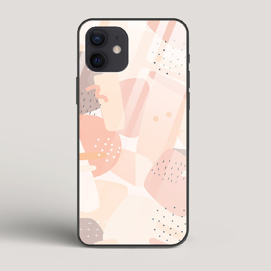 Abstract Shapes - iPhone 12 Mini Glass Case