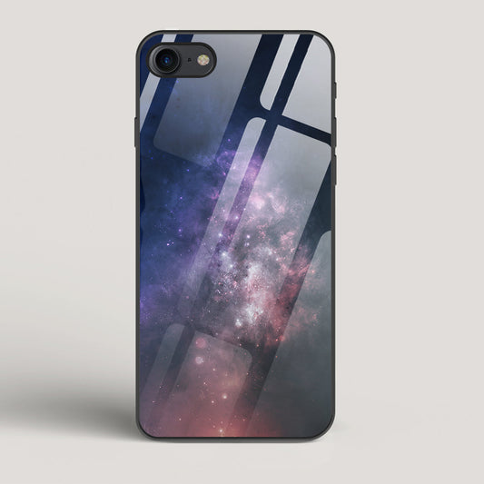 Black And Blue Nebula - iPhone 7 Glass Case