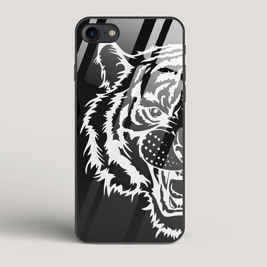 Tiger silhouette - iPhone 7 Glass Case