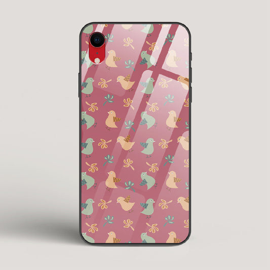 Robins - iPhone XR Glass Case