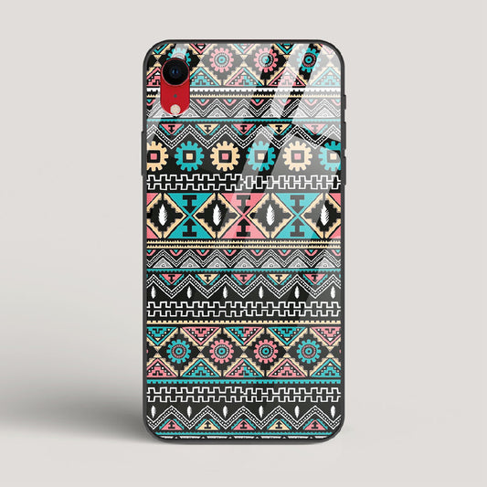 Triable pattern 03 - iPhone XR Glass Case