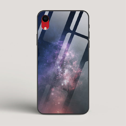 Black And Blue Nebula - iPhone XR Glass Case