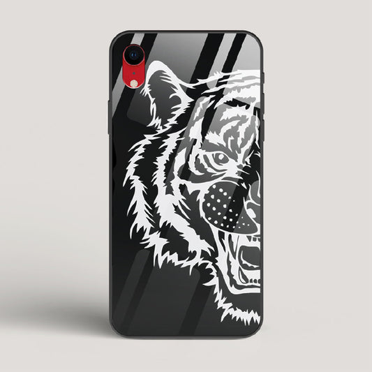 Tiger silhouette - iPhone XR Glass Case