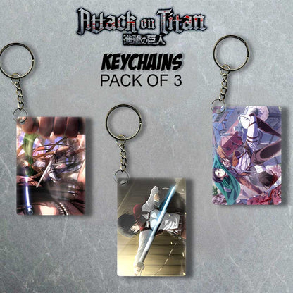 Titan Slayers - Tripple Anime Delight Keychain Set