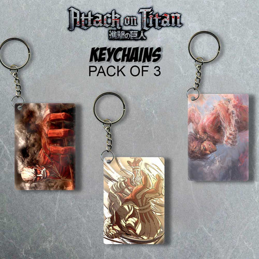 Titan's Wrath - Tripple Anime Delight Keychain Set