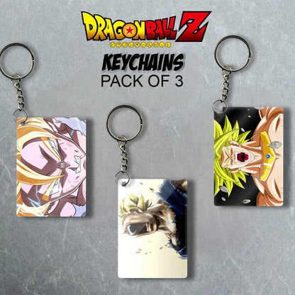 Saiyan Trinity - Tripple Anime Delight Keychain Set