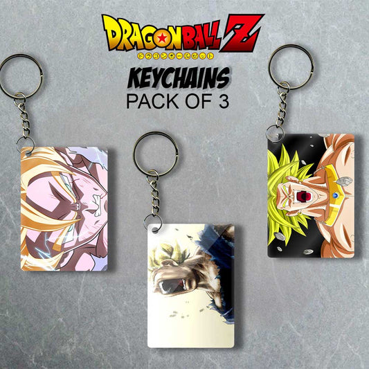 Saiyan Trinity - Tripple Anime Delight Keychain Set