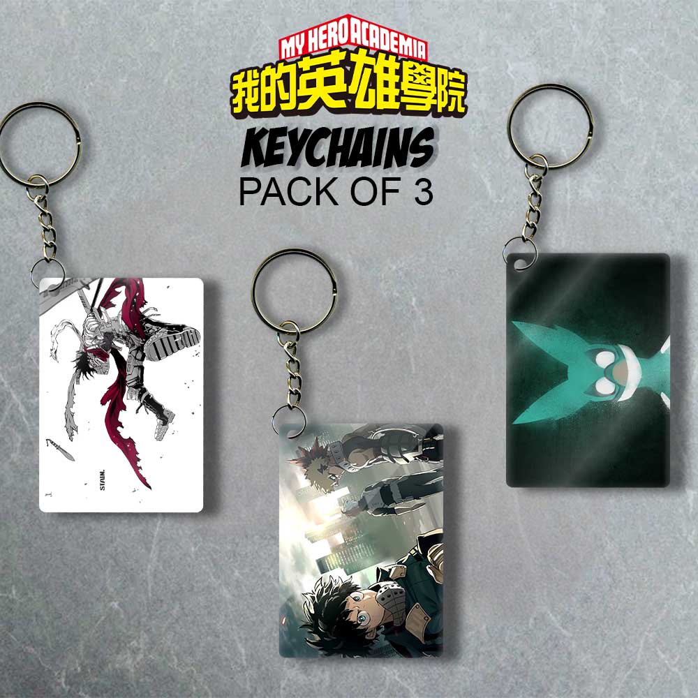 Budding Heroes - Tripple Anime Delight Keychain Set