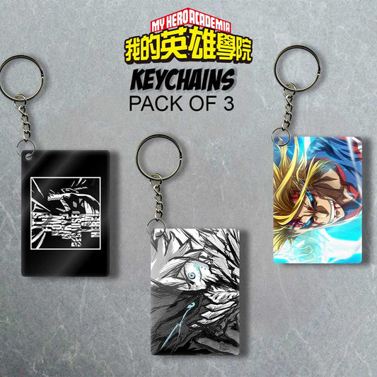 All Might - Tripple Anime Delight Keychain Set