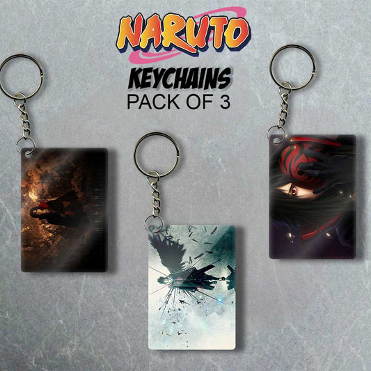 Uchiha Power - Tripple Anime Delight Keychain Set