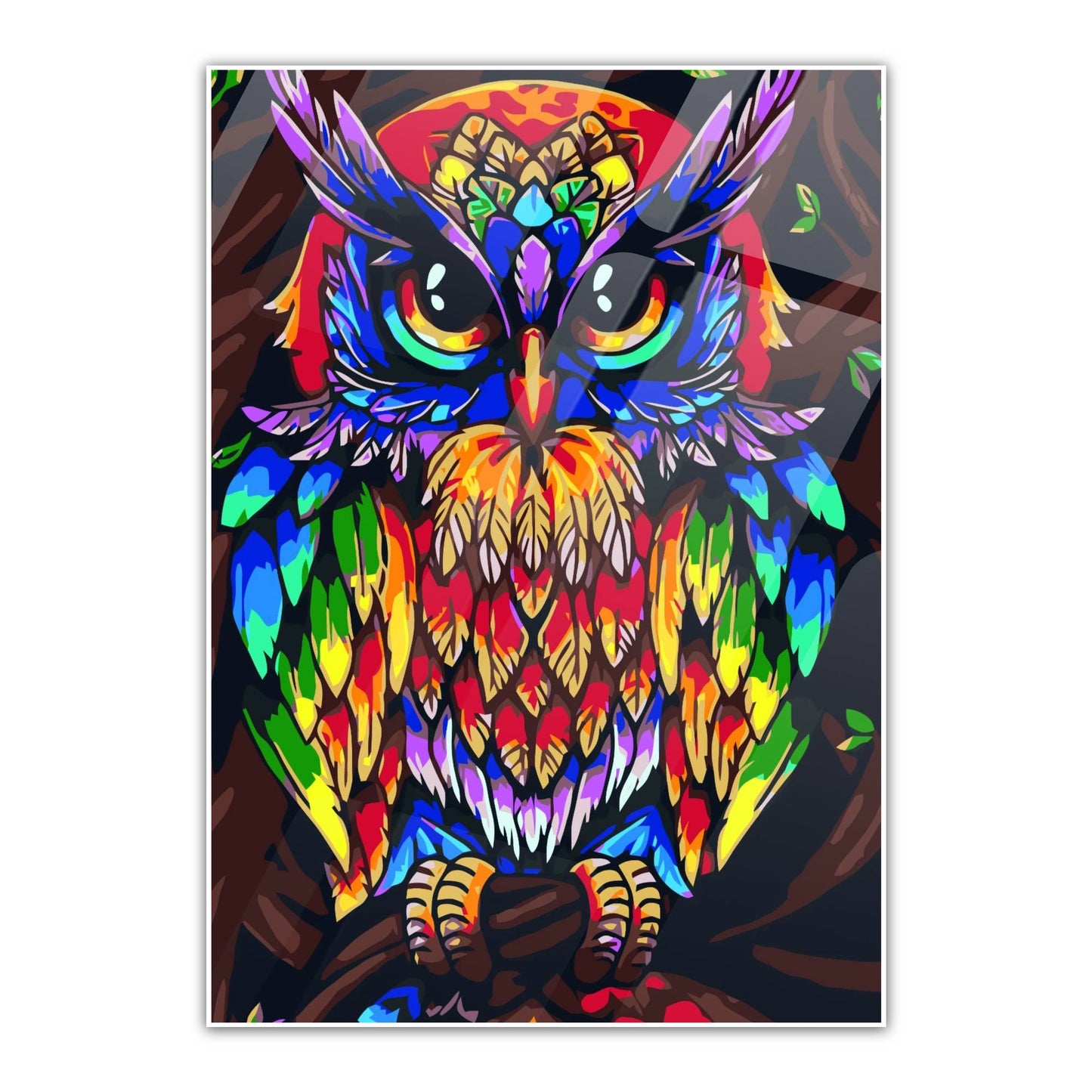 Mighty Owl Metal Poster   By Silly Vibe