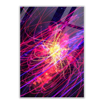 Neurons Metal Poster   By Silly Vibe