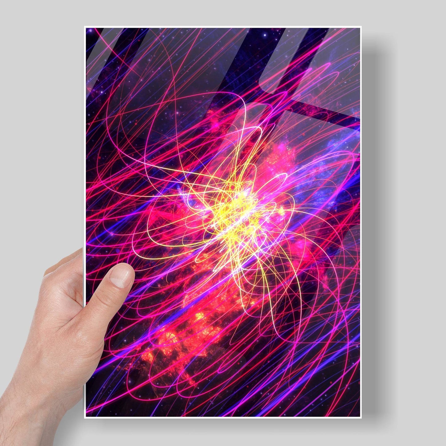 Neurons Metal Poster   By Silly Vibe