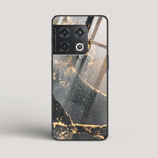 Black Gold Marble - OnePlus 10 Pro Glass Case