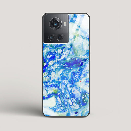 Blue Acid Marble - OnePlus 10R Glass Case