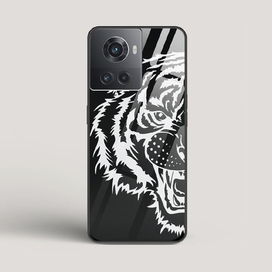 Tiger silhouette - OnePlus 10R Glass Case