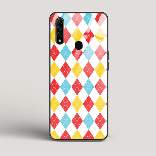 Argyle Checks - Oppo A31 Glass Case