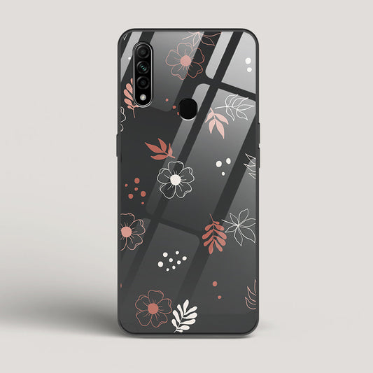 Boho Floral Midnight - Oppo A31 Glass Case