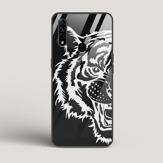 Tiger silhouette - Oppo A31 Glass Case