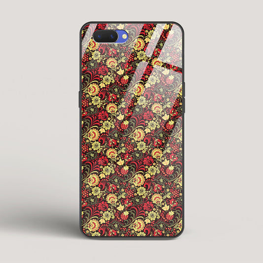 Russian Floral Pattern - Oppo A5 Glass Case