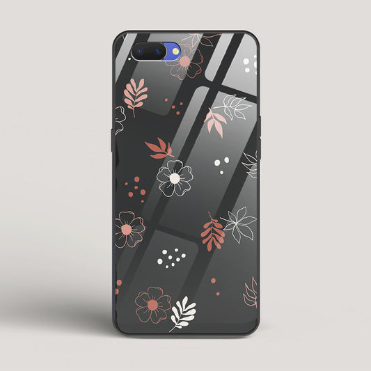 Boho Floral Midnight - Oppo A5 Glass Case