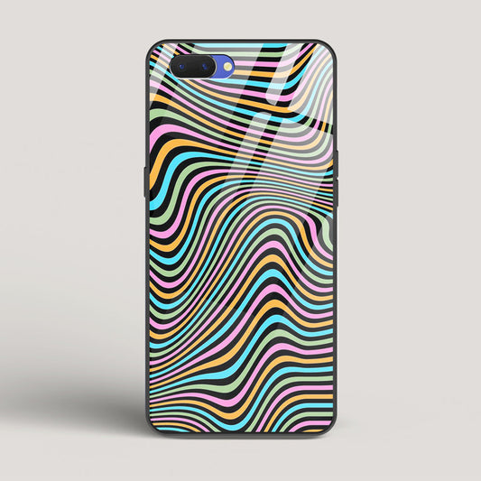 Color Lines - Oppo A3s Glass Case