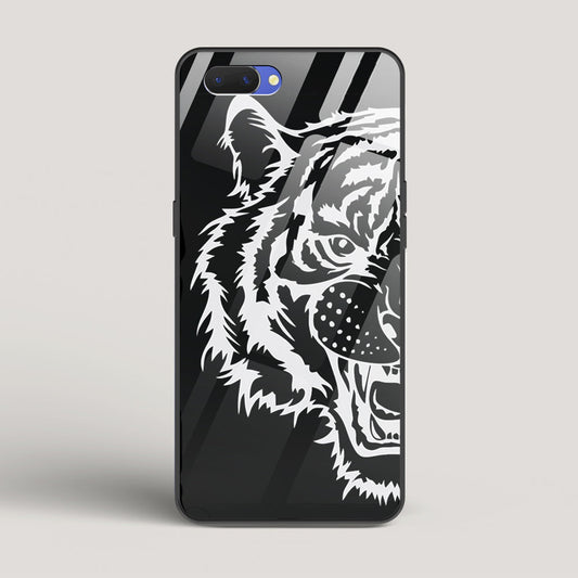 Tiger silhouette - Oppo A5 Glass Case