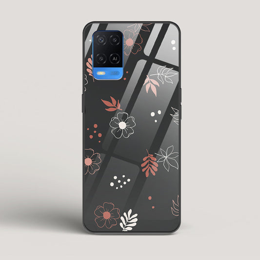 Boho Floral Midnight - Oppo A54 Glass Case