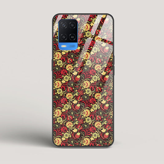 Russian Floral Pattern - Oppo A54 Glass Case