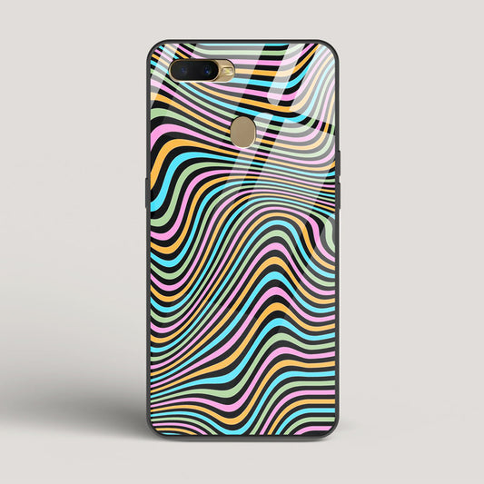 Color Lines - Oppo A5s Glass Case