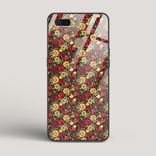 Russian Floral Pattern - Oppo A5s Glass Case