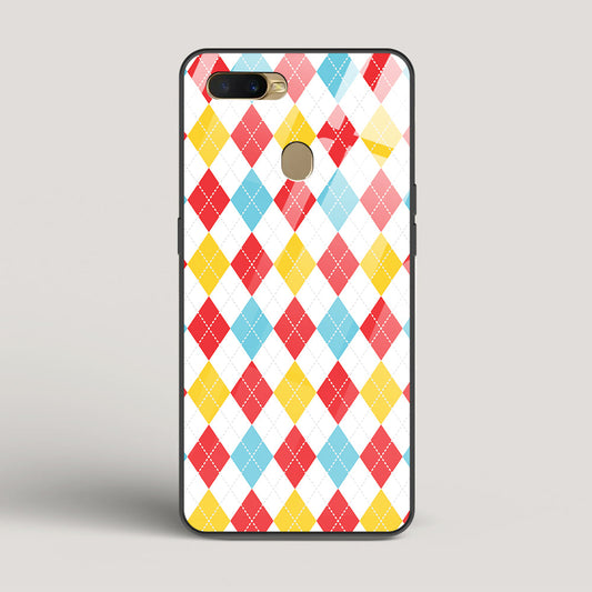 Argyle Checks - Oppo A5s Glass Case