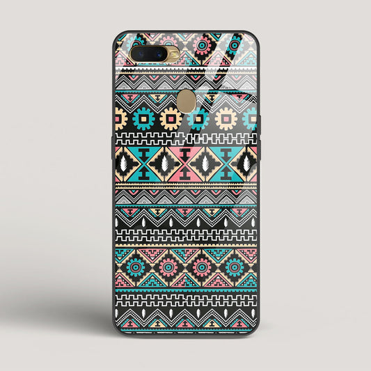 Triable pattern 03 - Oppo A7  Glass Case