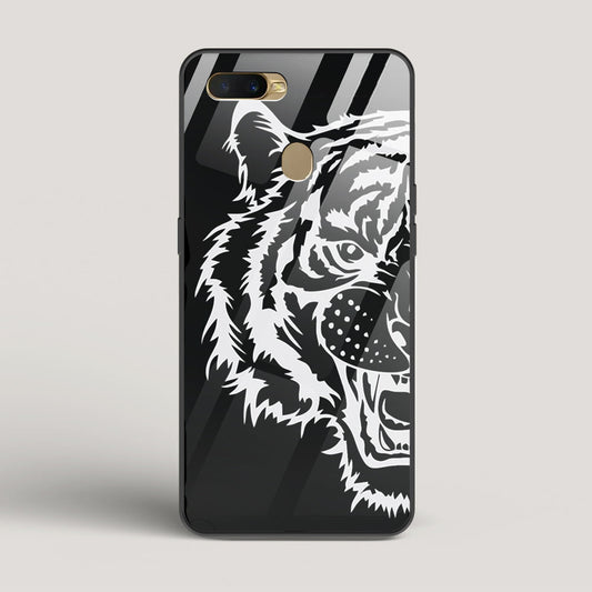 Tiger silhouette - Oppo A5s Glass Case