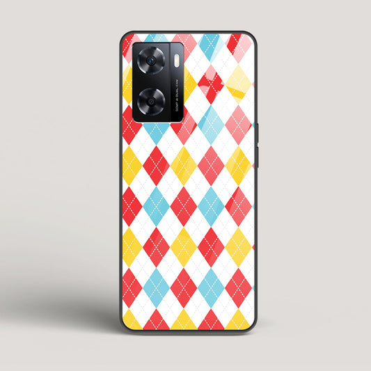 Argyle Checks  - Oppo A77 4G Glass Case