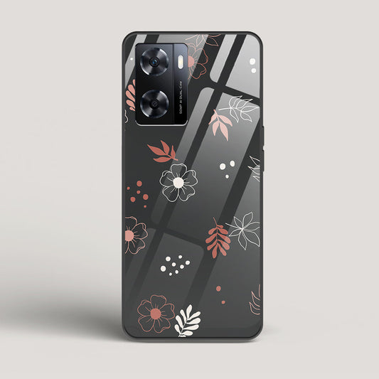 Boho Floral Midnight - Oppo A77 4G Glass Case