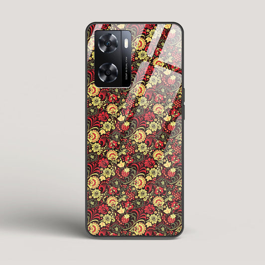 Russian Floral Pattern - Oppo A77 4G Glass Case