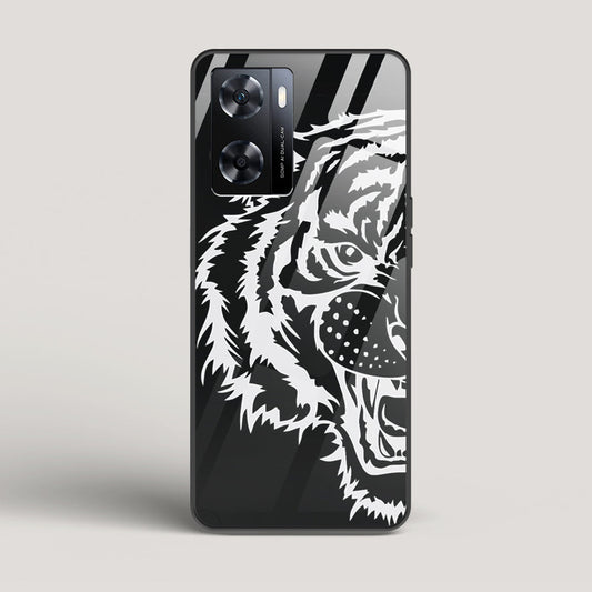 Tiger silhouette - Oppo A77 4G Glass Case