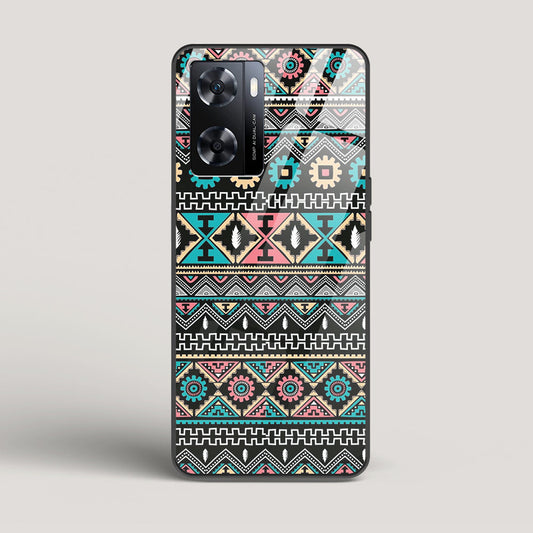 Triable pattern 03 - Oppo A77 4G Glass Case