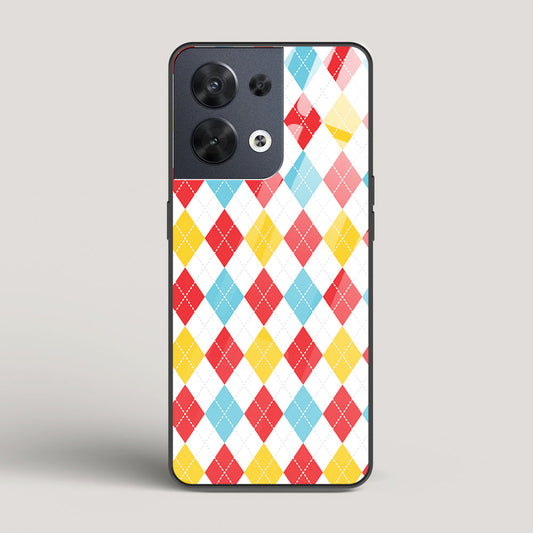 Argyle Checks - Oppo Reno 8 Glass Case