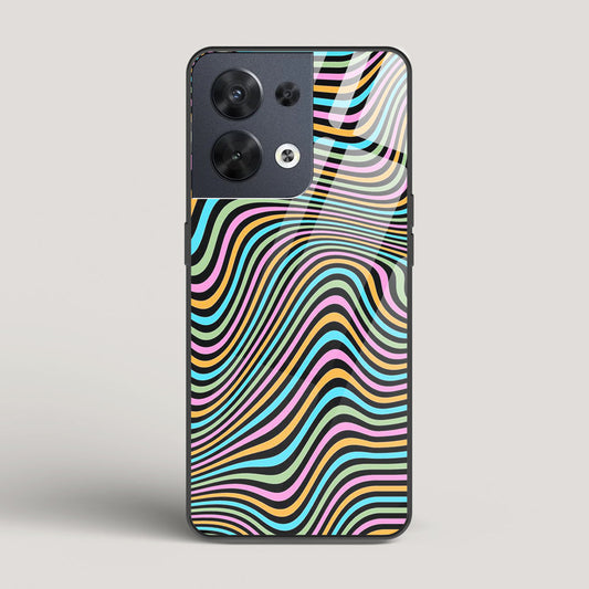 Color Lines- Oppo Reno 8 Glass Case