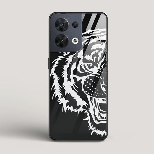 Tiger silhouette - Oppo Reno 8 Glass Case