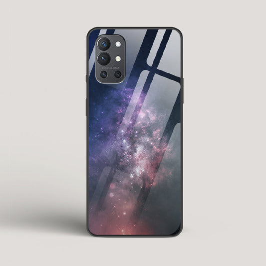 Black And Blue Nebula - OnePlus 9R Glass Case